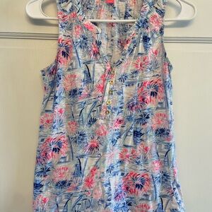 Lilly Pulitzer Fireworks Top